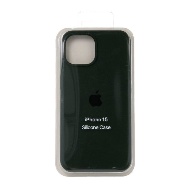 ORG Silicone Cover za iPhone 15 tamno zelena