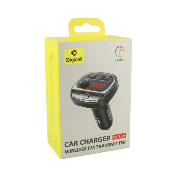 Digicell Car Charger Wireless FM Transmitter FMT-DC10