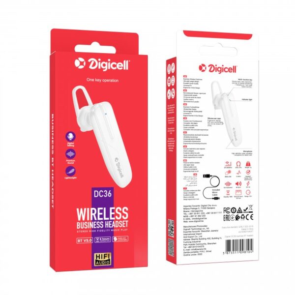 Digicell DC36 business Bluetooth headset